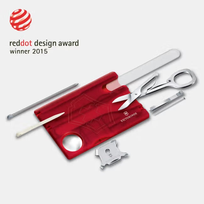 Navaja 0.7240.T Swiss Card Nails Red 10 Funciones 82mm