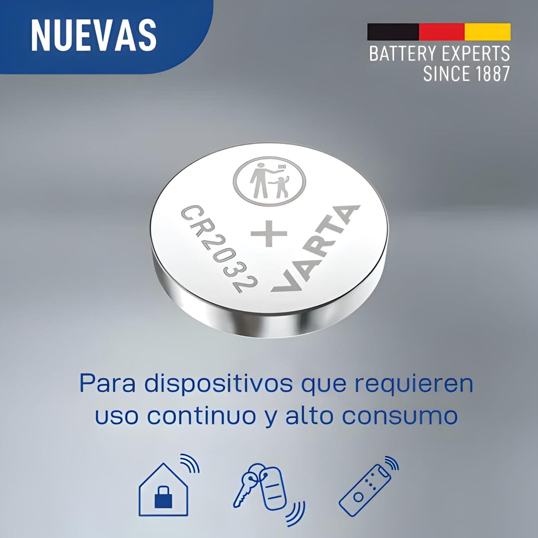 Pila Redonda Varta 2032