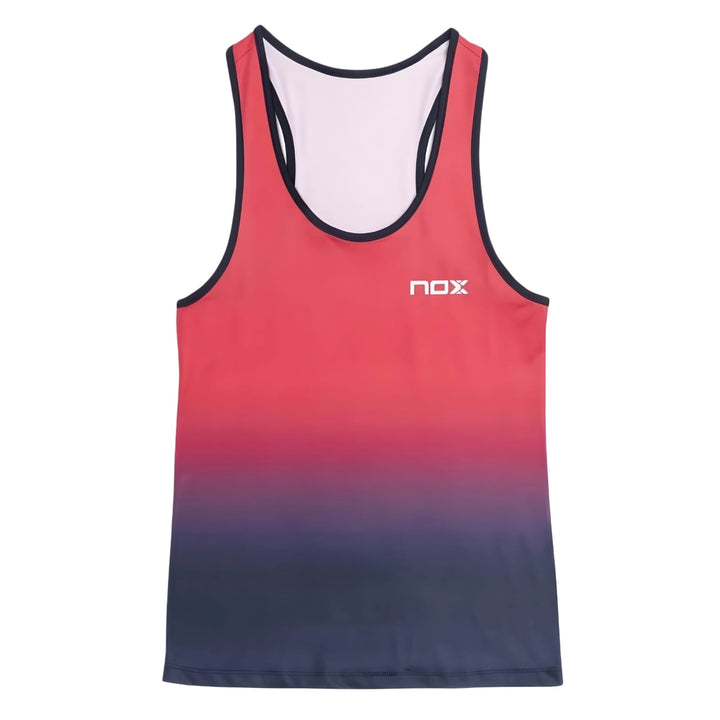 Polera Nox Mujer Tirantes Rojo Azul Degrade
