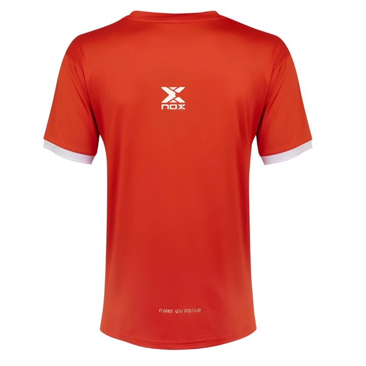 Polera Nox Team Roja Logo Blanco