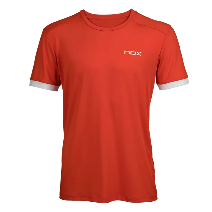 Polera Nox Team Roja Logo Blanco
