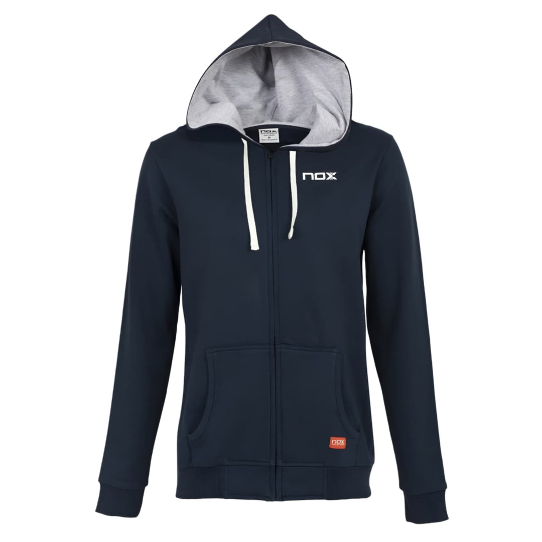 Poleron Hombre Nox Tour Capucha Azul Marino