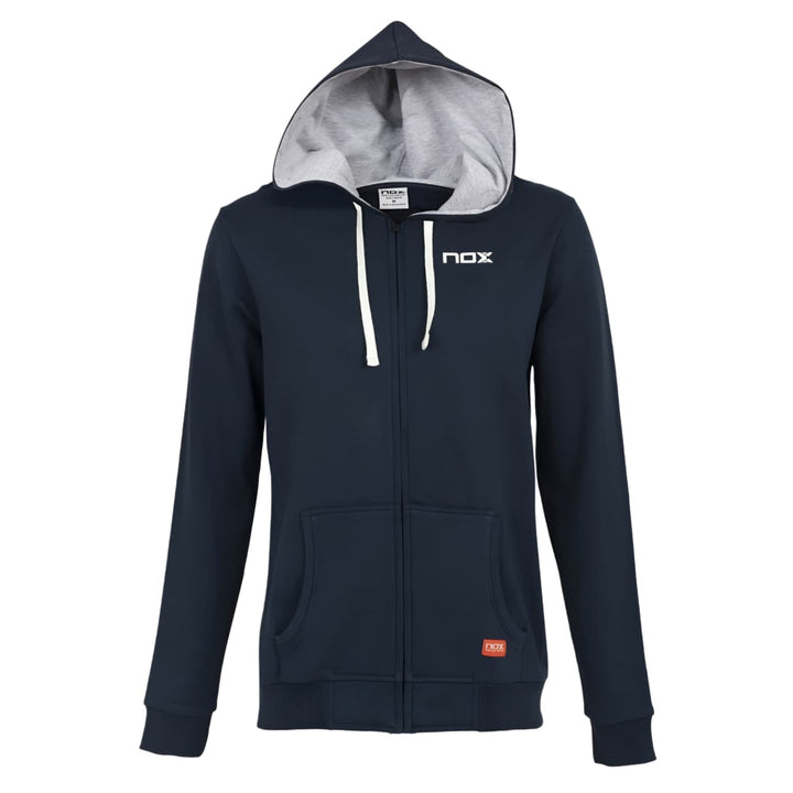 Poleron Hombre Nox Tour Capucha Azul Marino