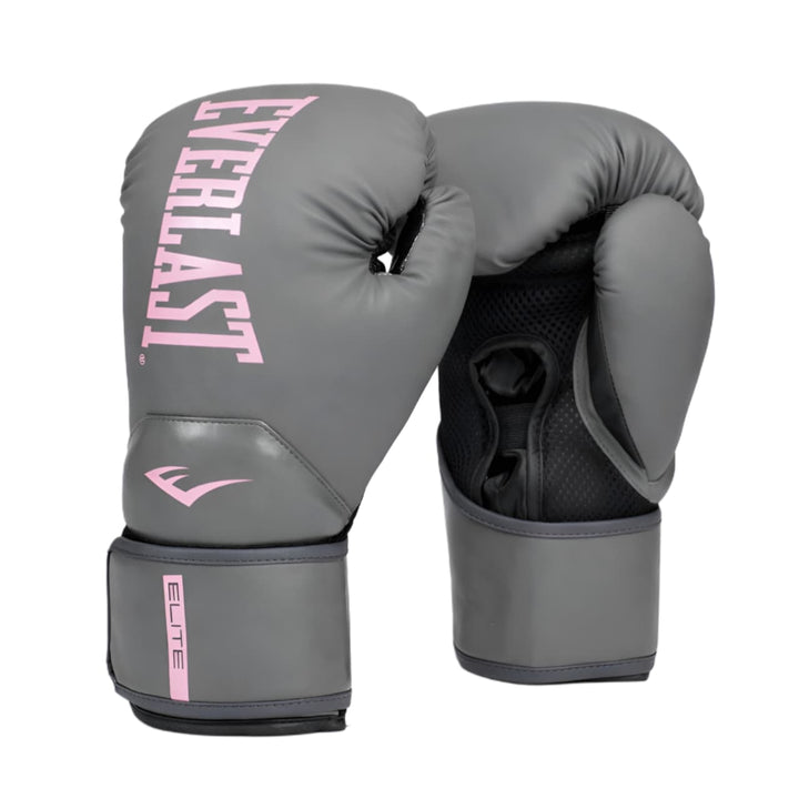Guante Box Everlast Elite Gris/Rosado