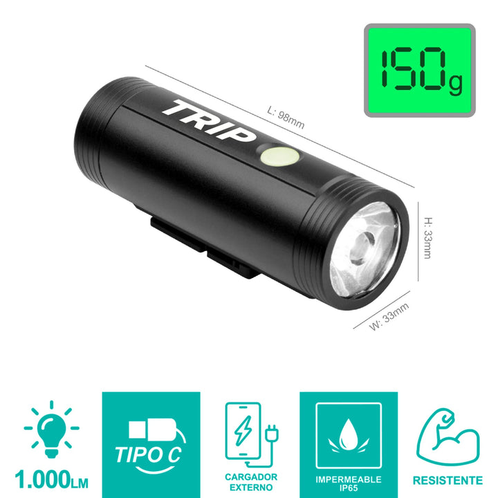 Luz Delantera Trip Monster 1000lm