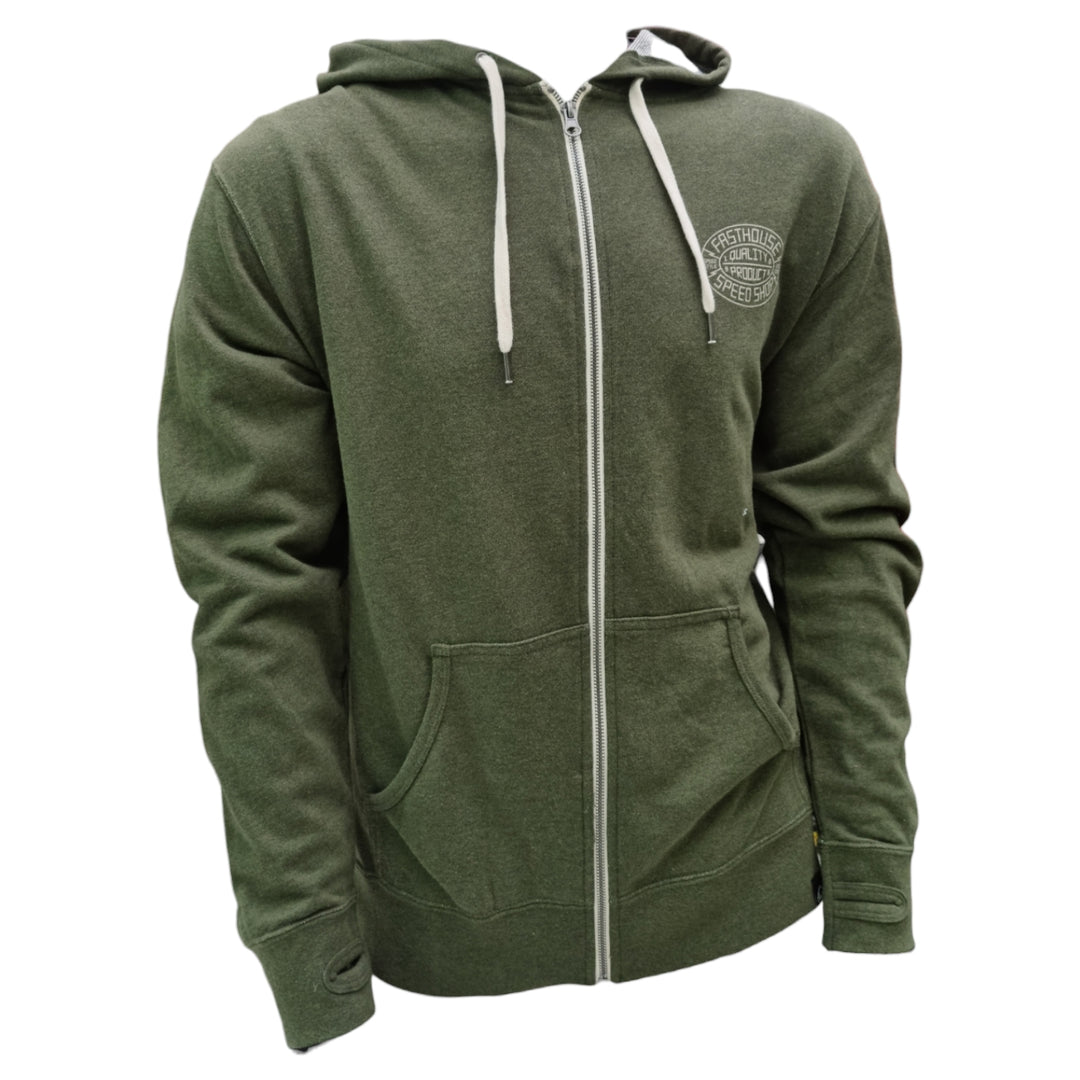 Poleron Fast House Forge Zip Up Heather Olive